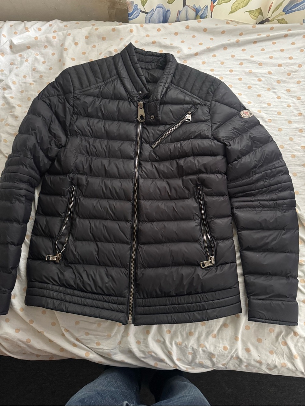Moncler Black Quilted Lightweight Puffer Jacket